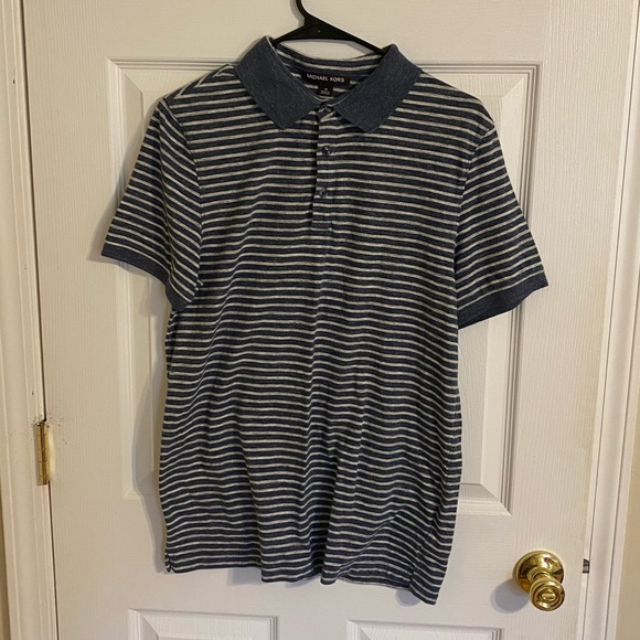 Michael Kors Casual Striped Polo- Men’s Medium - Picture 1 of 3
